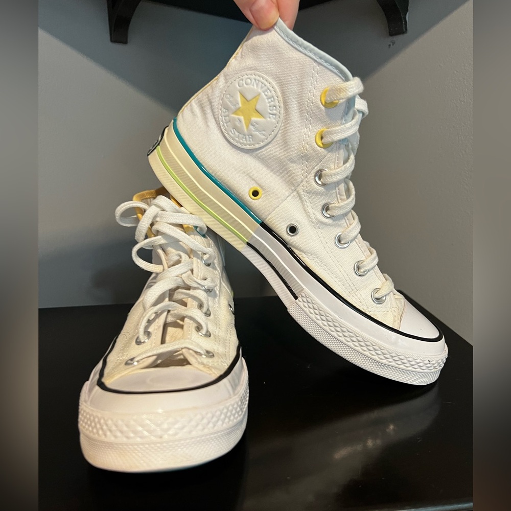 Rare! Converse Chuck 70 High White Pack - Chambray Blue
